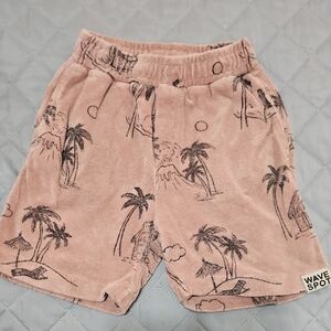 Zara Kids Blush Palm Print Shorts